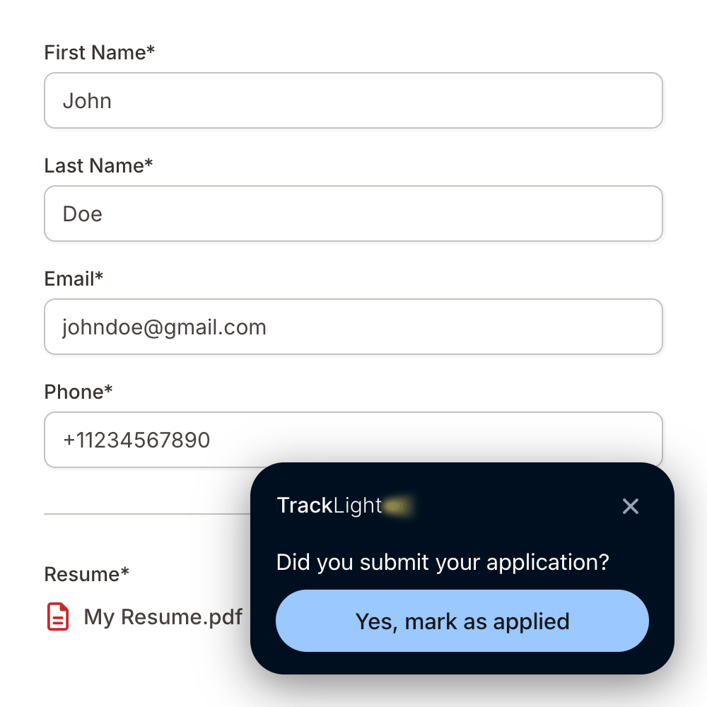 Auto-fill job applications with the Chrome extension